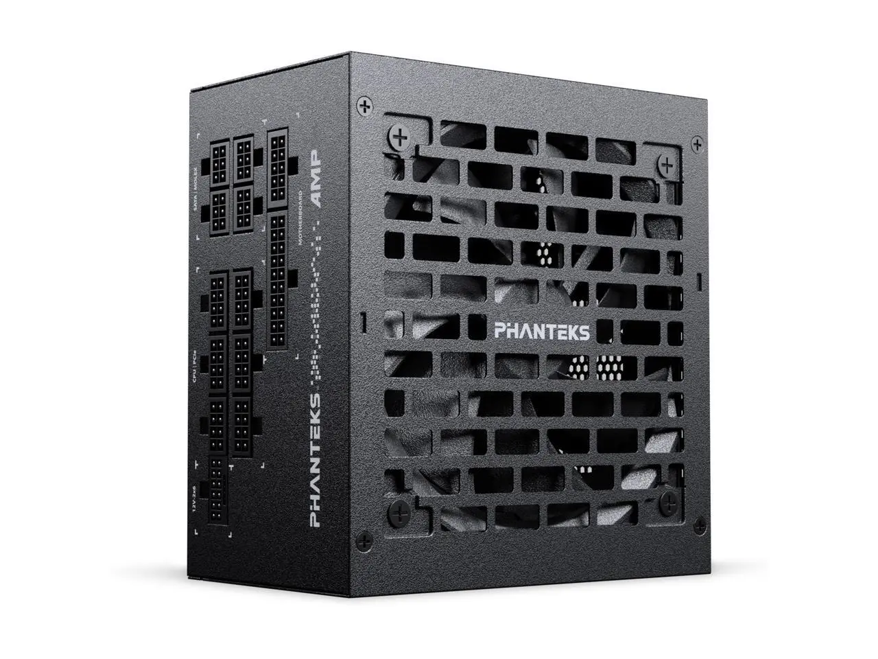 Phanteks AMP GH 1000W Platinum Power Supply, ATX 3.1 and PCIe 5.1 Platform, Fully Modular Individual Cables, Silent Fanless mode, Black.