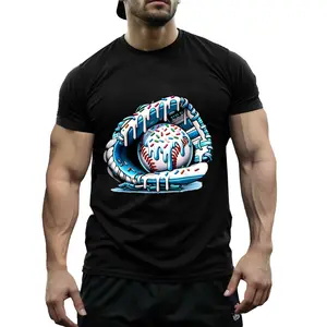 Baseball Drip Ice Cream Sprinkles Baseball Glove T-Shirt