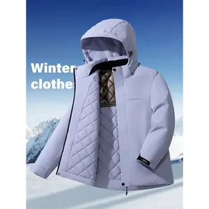 Women'S Heavy-Duty Winter Jacket - Thermal Insulated Cold Weather Coat with Full-Zip Closure, Hooded Windproof Outerwear, Bright Yellow for Skiing, Hiking, Commuting - Non-Stretch Fabric & Front Pockets - Ideal for Everyday and Extreme Cold, Skiing Gear,