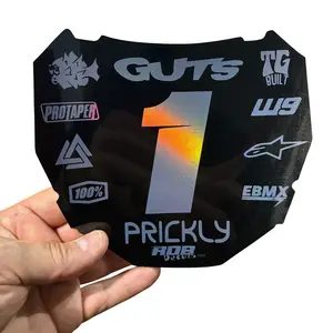 ODI Plate Decal — 11 Logo — Metalic Gray