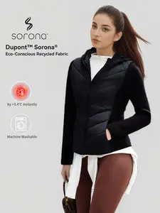 800+ Fill Power Hoodie Down Jacket Winter Puffer Coat Outerwear – Infrared Heating, Water & Oil Repellent, Machine Washable, Lightweight Slim Fit