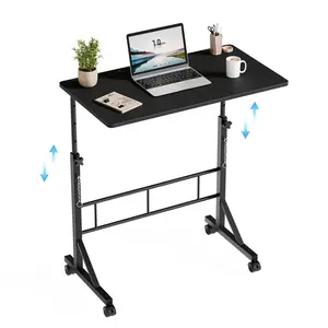 No-Wobble Adjustable Height Mobile Desk, 31.5" Standing Desk for Walking Pad with Thickened Steel Beam, Pin-Lock Portable Workstation for Active Home Office, Supports 88 lbs