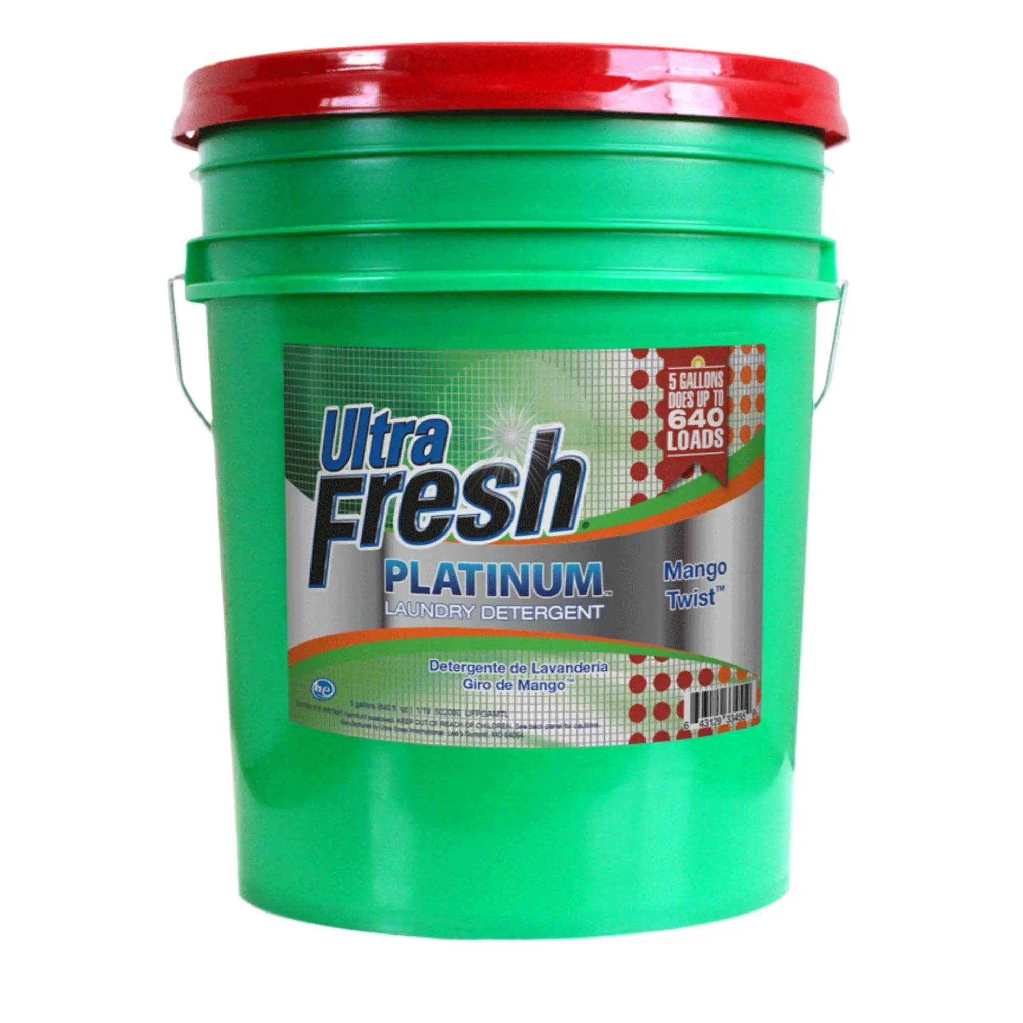 Ultra Fresh 3X Platinum Laundry Detergent, Up to 640 Loads, Mango Twist, 5 Gal Ultra Fresh 3X Platinum Laundry Detergent, Up to 640 Loads, Mango Twist, 5 Gal
