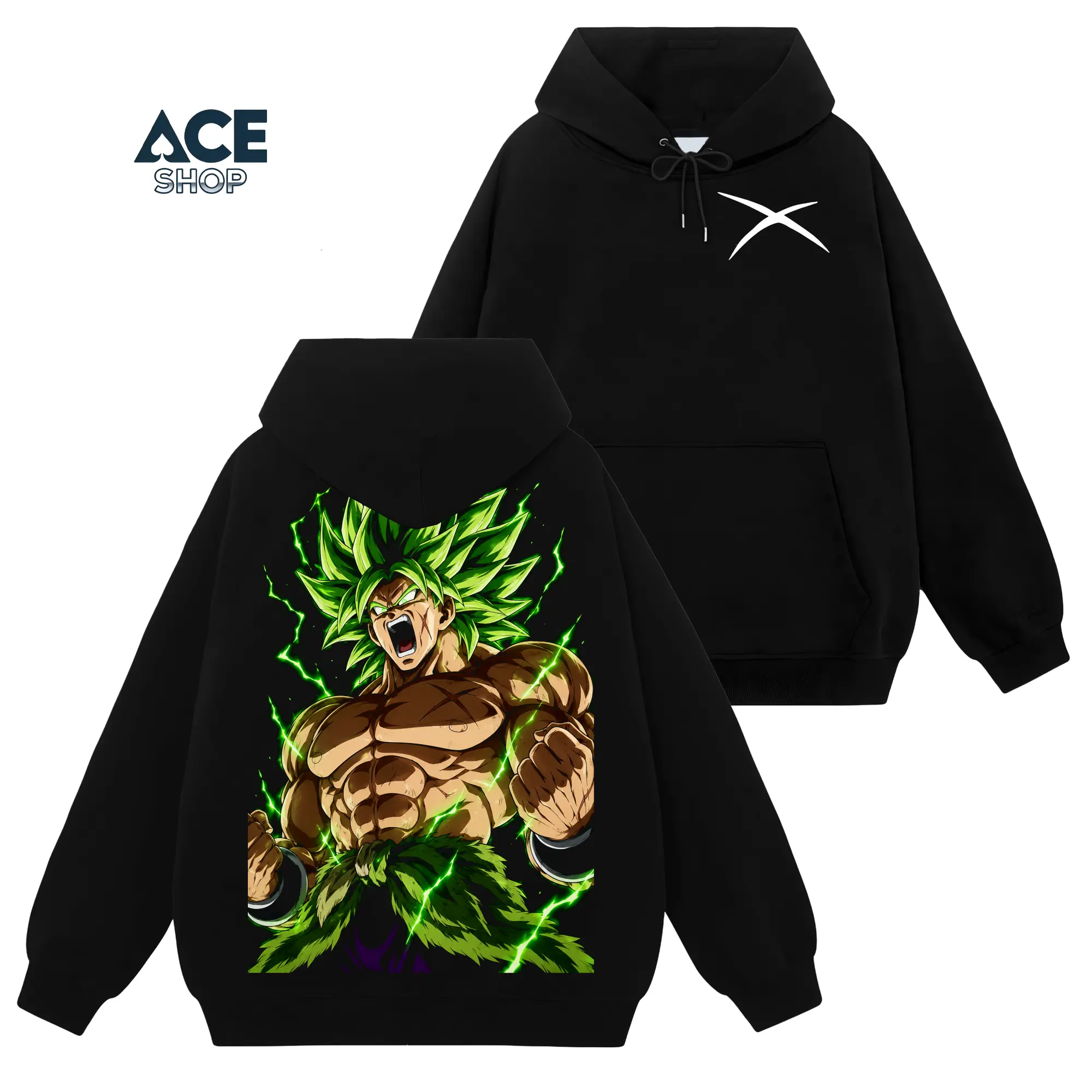 [Ace Shop] Super Broly - Dragon Ball #492 Hoodie T-Shirt Sweatshirt Retro Vintage Unisex Graphic 90s Cotton, Gift For Wibu, Anime Manga Y2K Streetwear