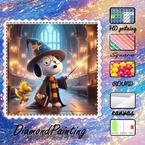 5D-DIY, high-grade velvet canvas, diamond art, diamond painting, magical world, AB diamonds, fairy dust diamonds, crystal diamonds, perfect home decoration, handmade diamond art painting kit, special craft diamond art kit, Diamond Painting Kits