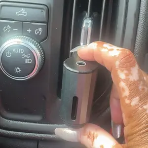 Smart Car Air Freshener with Three Adjustable Concentration Scent Levels, Portable Waterless Car Diffuser Air Freshener Car Aromatherapy Diffuser,  3*10ML Natural Perfume