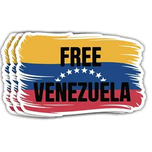 Free Venezuela Vinyl Sticker – I Stand With Venezuela, No Blood For Oil, Human Rights & Social Justice Decal for Laptop, Phone, Water Bottle OI8