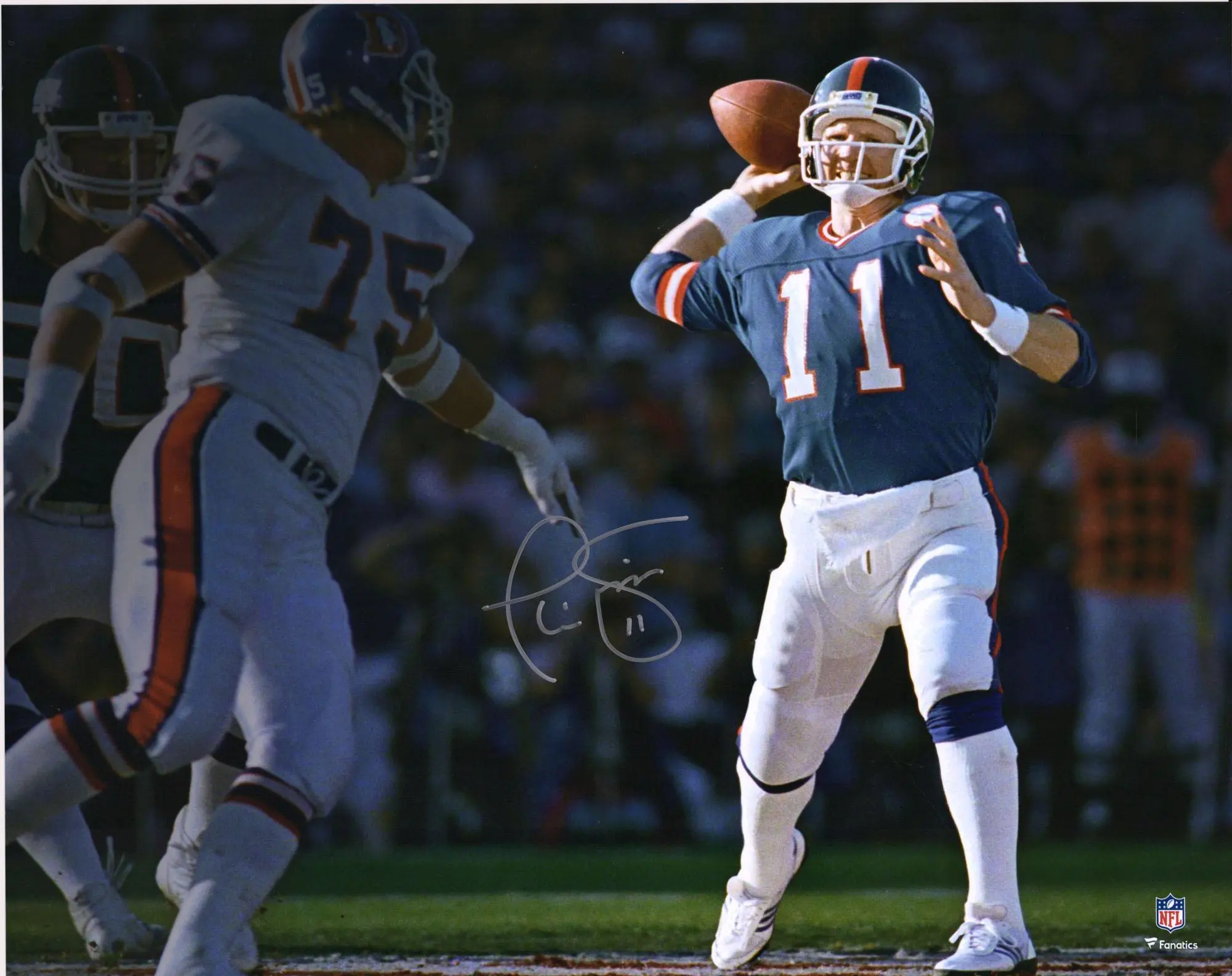 Phil Simms New York Giants Autographed 16" x 20" Super Bowl XXI vs. Broncos Photograph - Fanatics Authentic Certified