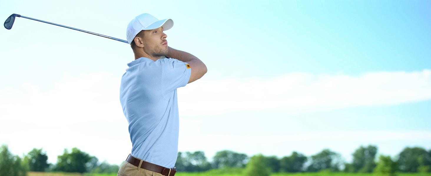 ZITY 3 Pack Mens Polo Shirts Short Sleeve Golf Shirt Performance Moisture-Wicking Athletic Casual Collared Shirts