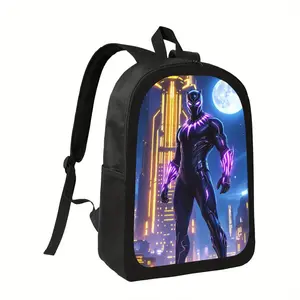 Cyberpunk Cityscape Backpack with Neon Futuristic Design - Lightweight School Bag, Multiple Compartments, Padded Shoulder Straps - Durable Backpack for College, Travel, Work - Unisex Laptop Bag for Men & Women, Sleek Texture Finish
