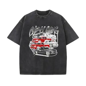Vintage Washed Black Chevy Gang Truck Graphic Tee | Retro Car Streetwear for Men & Women | Breathable Cotton Crew Neck Short Sleeve | Casual Automotive Fashion for Outdoor & Everyday Wear | Perfect Gift for Truck Enthusiasts & Car Lovers