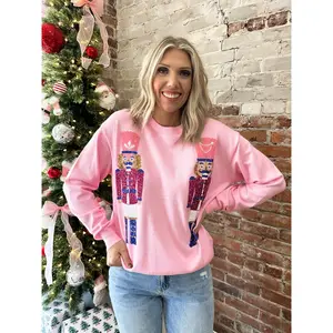 Sequin Nutcracker Sweater Top