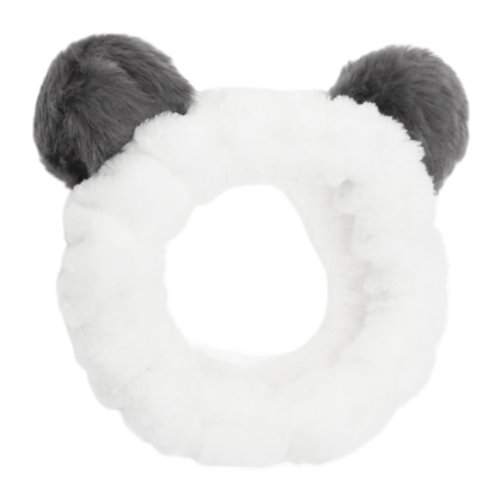 Unique Bargains Fashion Plush Wide Side Panda Ear Headwrap for Women 5.91"x1.77"