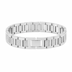 Luxury Crocodile Chain Bracelet for Men - Adjustable stainless steel chain, waterproof and rustproof, comes in a beautiful gift box, a stylish accessory, the ideal gift for your boyfriend or husband Set Teen Trendy.