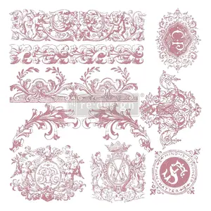 Redesign With Prima Decor Clear-Cling Stamps - Chateau De Saverne - 12x12 clear cling photopolymer 655350650100