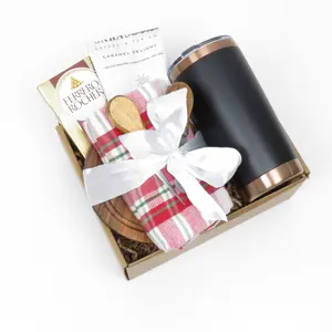Holiday Gift Set with Insulated Tumbler and Festive Treats