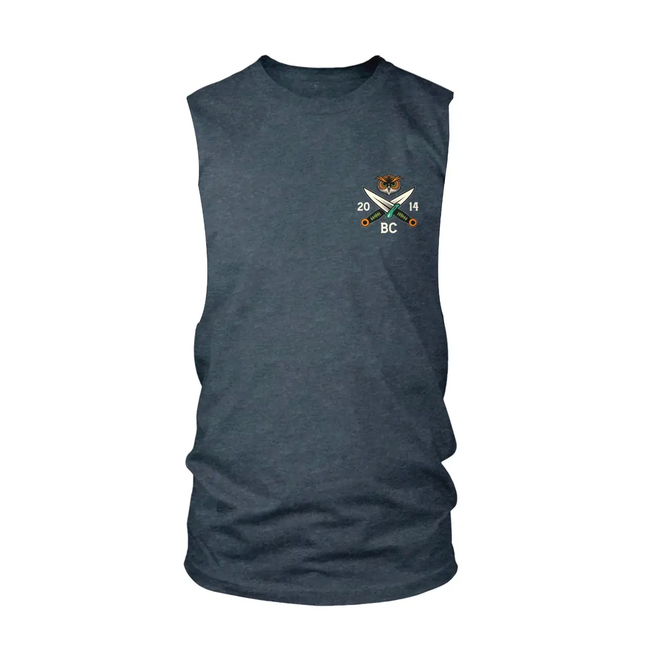 Steel Talons Cut-Off Tank - Heather Navy