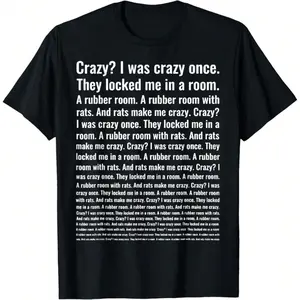 Crazy? I Was Crazy Once. Funny Trending Meme T-Shirt
