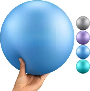 9 Inch Anti Burst Pilates Ball - Mini Exercise Ball for Yoga, Barre, Stretching and  Stability Workout