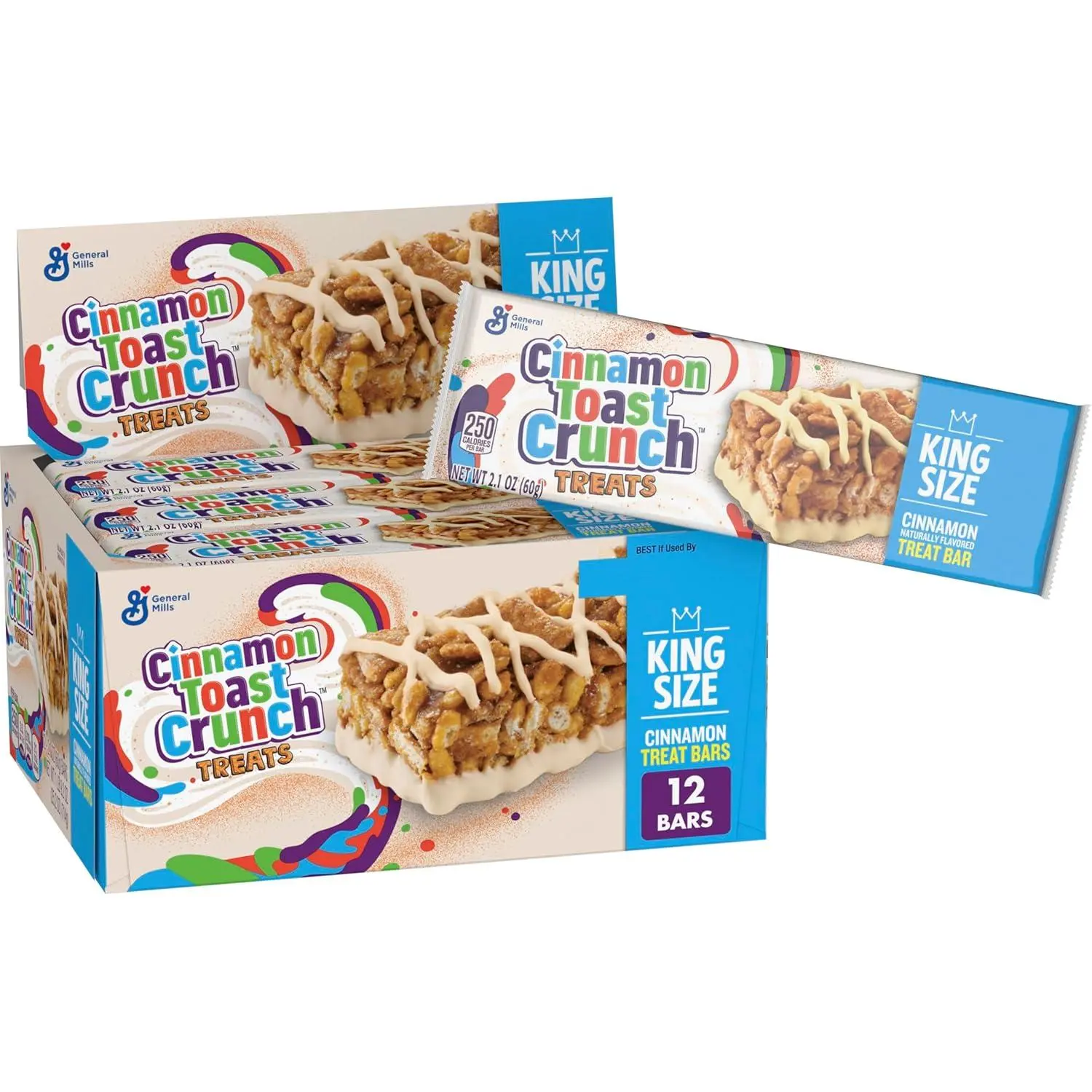 Cinnamon Toast Crunch Breakfast Cereal Treat Bars 2 oz 12 ct