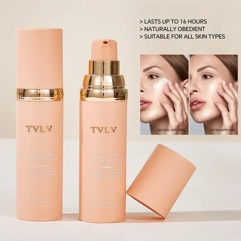 4 in 1 Face Foundation Cream Concealer Spf 50+ Long-lasting All Day Coverage Waterproof, Daily Use,facial Beauty Enhancer, Flawless Skin Winner, Hydrating Flawless Coverage, Reliable Sun Protecting
