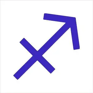 Sagittarius Zodiac Sign Shape Stencil
