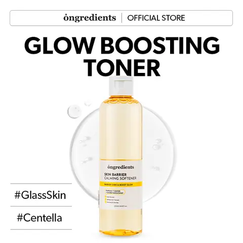 [Ongredients Official Shop] Skin Barrier Calming Softener | Daily Soothing Toner for Dry, Sensitive Skin | Panthenol, Hyaluronic Acid, Ceramide, Hydrating, pH Balancing | Vegan, Korean Skin Care 250ml / 8.45 fl Oz