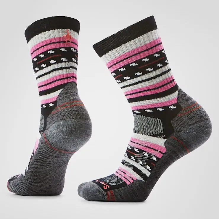 Smartwool Hike Margarita Crew Socks - (Women’s) - Black