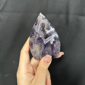 Dream amethyst tear drop crystal