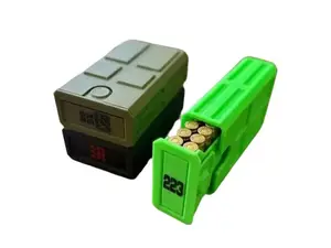 223/5.56 Stackable Sliding Tray Ammo Container 20 Rounds Compact Dual Locking Mechanism EDC Range Day 3D Printed Secure Closure