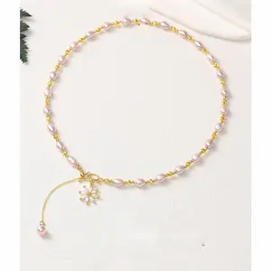 Purple necklace/Freshwater Pearl Necklace/Handcrafted Pearl Necklace/Pearl Anniversary Gift/Custom Pearl Necklace/Pearl Choker for Girls