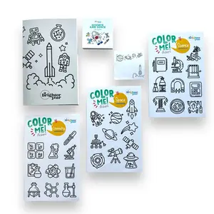 Science and Space Coloring Bundle, A Brighter Year, Coloring Book, Flip Book, Journal, Stickers, Post It Notes, Sticky Notes, Office Supplies, notepad
