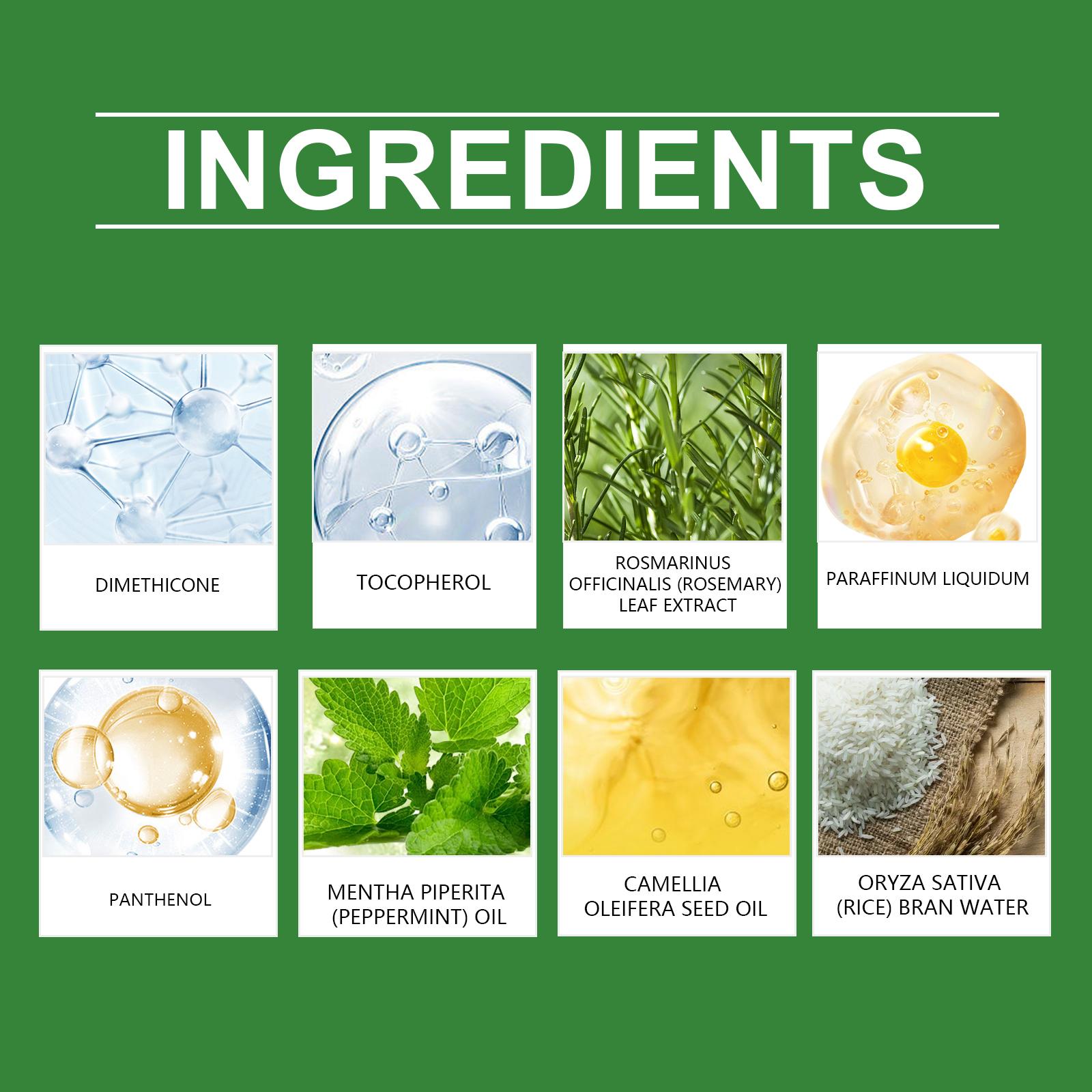 [Buy 2 Get 2 Free]Rosemary Rice Water Spray Liquid, 3.38 FL OZ, with Rosmarinus Leaf Extract & Mentha Piperita (Peppermint) Oil, Scalp Nourishment & Massage Haircare Fuzz Booster for All Hair Types