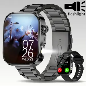 Brand new smart watch, equipped with a high-quality 2.01-inch touchscreen, with dual straps that can be switched at will. Provides multiple functions, including making calls and receiving message notifications, as well as various sports modes.