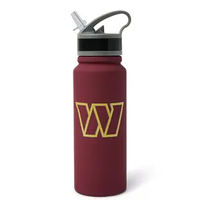 Washington Commanders Logo 25-Ounce Stainless Steel Flip-Top NFL Water Bottle