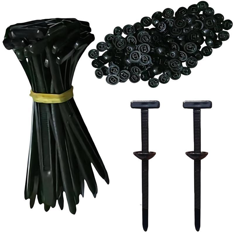 Nylon Universal Cable Tie Buckle - Heavy Duty Self-Locking Zip Ties with Pin & Button, UV-Resistant Multifunctional Fasteners for Auto Repair, Car Maintenance & Daily Fixing (100pcs) easy  fix  zip  tie button self-locking design new multifunctional cable