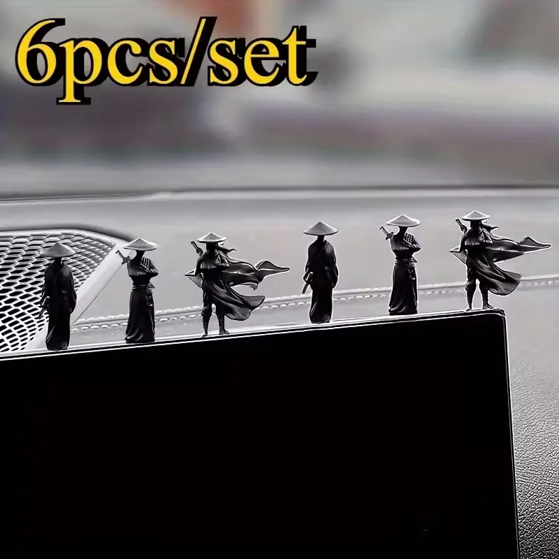 Chinese Martial Arts Healing Figurines Set, Plastic Material, Car Interior Decor, Car Interior Decorative, Car Interior Ornaments, Car Interior Accessory, Window Sill, Dashboard, Aquarium, Desktop Computer Decoration