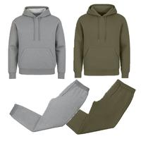 (2 Pack-Pullover Set) Heather Grey-Olive