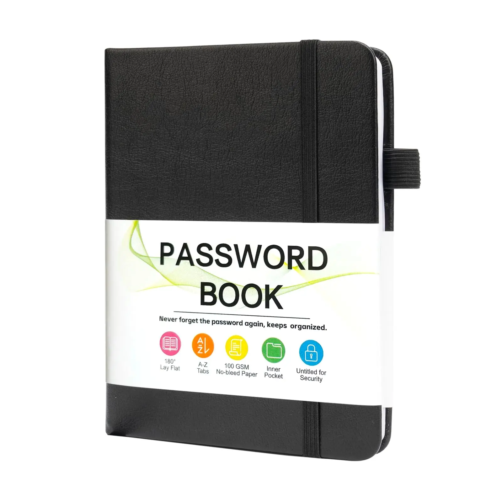 Password Keeper Book with Alphabetical Tabs，4.3"x5.7" Small Password Books for Seniors Password Notebook for Internet Website Address Log in Detail