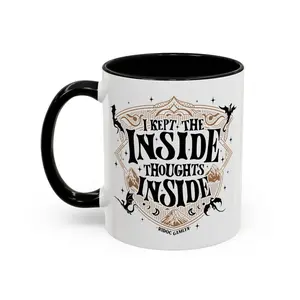 Fourth Wing Merch | Ridoc Gamlyn Mug, I Kept the Inside Thoughts Inside, Book Lover Gift - drf10003  Ceramic Drinkware Beverage Classic Dragon Stylish