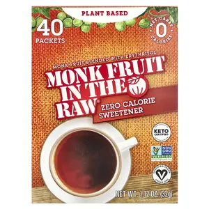In the Raw Monk Fruit In The Raw®, Zero Calorie Sweetener, 40 Packets, 1.12 oz (32 g)