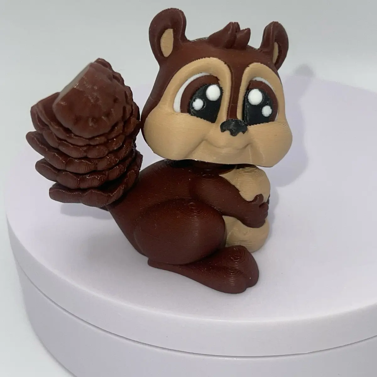 Desk Flexi Squirrel Figurine - Home Decor Desk Buddy - Sensory Fidget Toy