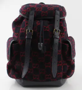 Pre-owned GUCCI Wool Backpacks Covered GG Monogram Unisex Backpack