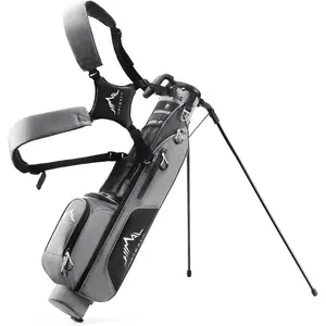 UNIHIMAL Par 3 Golf Lightweight Stand Carry Bag PRO with Dual Shoulder Straps –Pitch n Putt Golf Bag Easy to Carry and Durable for The Driving Range, and Executive Courses – 31.5 inches Tall