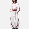 AELFRIC EDEN Men's Baggy Heart Track Pants - Contrast Stripes, Wide-Leg Cotton Blend, Drawstring, Sporty Chic, Gym Joggers with Pockets, Vintage Streetwear Comfy Bottoms,sohochic