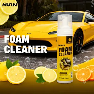 NUAN Foam Interior Cleaner – Safe for Car Interiors, Plastic & Leather, Water-Free Spray Wipe, Powerful Stain Removal, Non-Damaging Non-Ionic Formula, Forms Protective Layer for Lasting Shine