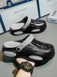 Men's Summer Breathable Open-Toe Sandals, Outdoor Beach Shoes, Anti-Slip Slippers, Comfortable Lightweight Footwear for Men