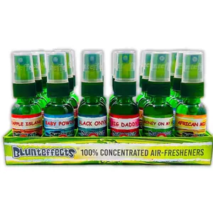Blunteffects 100% Concentrated Air Freshener Car/Home Spray (5 Assorted Scents/5 bottles)by Blunteffects