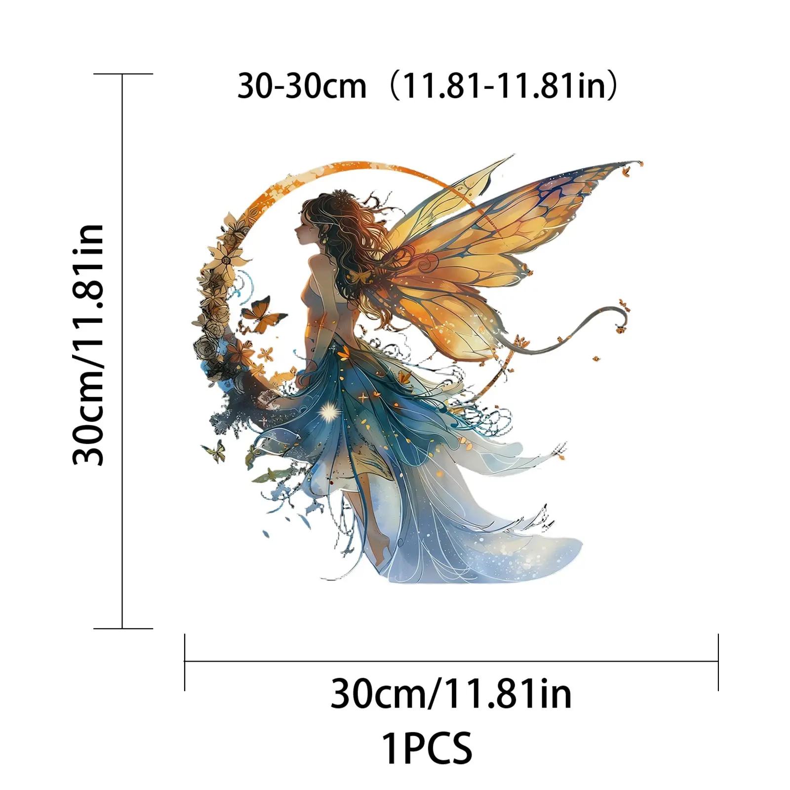 A magical fairy wall decoration, Bohemian style wall art, wall sticker, exquisite home decor for living room and bedroom, fairy girl wall decoration, fashionable fairy tale decor.