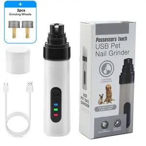 Advanced Pet Nail Grinder 2 Speed Electric Dog Cat Nail Clipper Auto Manicure Tool with LED Blood Line Light Automatic Nail Polisher for Cats and Dogs